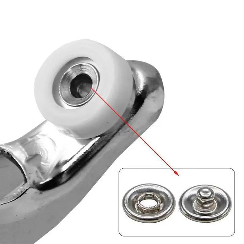 🔥LAST DAY PROMOTION - 50%OFF🔥100pcs Invisible Colored Metal Buckle & 1 Count Manual Pressure Pliers