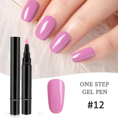 One Step Nail Gel Pen🎨Free handheld mini UV nail lamp💡