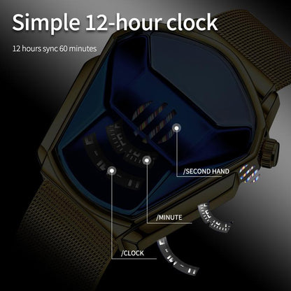 📢📢70 % OFF !!⏰Luxury Mens Racing Sport Rhombus Watch