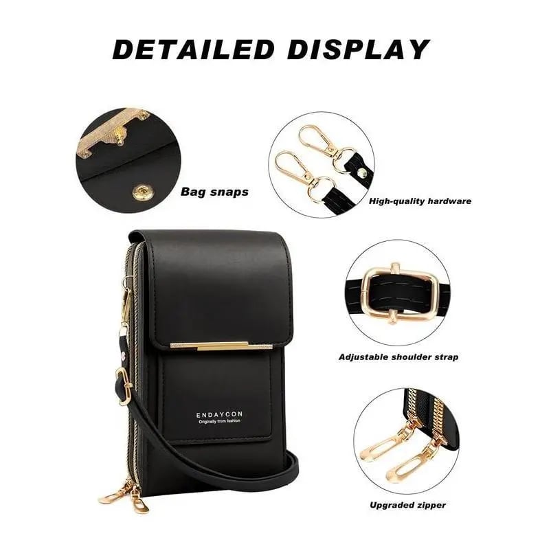 🏆Last Day Promotion：ONLY ￡8.99!!👜📱 Simple and elegant women's touchscreen crossbody phone wallet