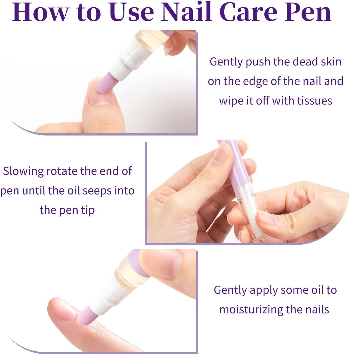 🖊️Cuticle Oil Nail Pusher Pen
