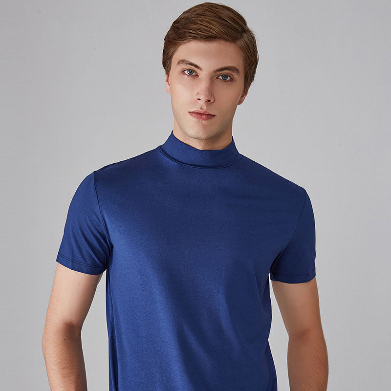 🆒40% OFF👕High Neck Slim Fit T-shirt for Men⚡
