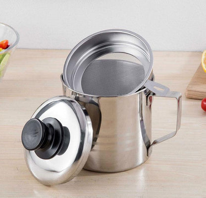 Oil Filter Pot-Double the dirt-holding capacity