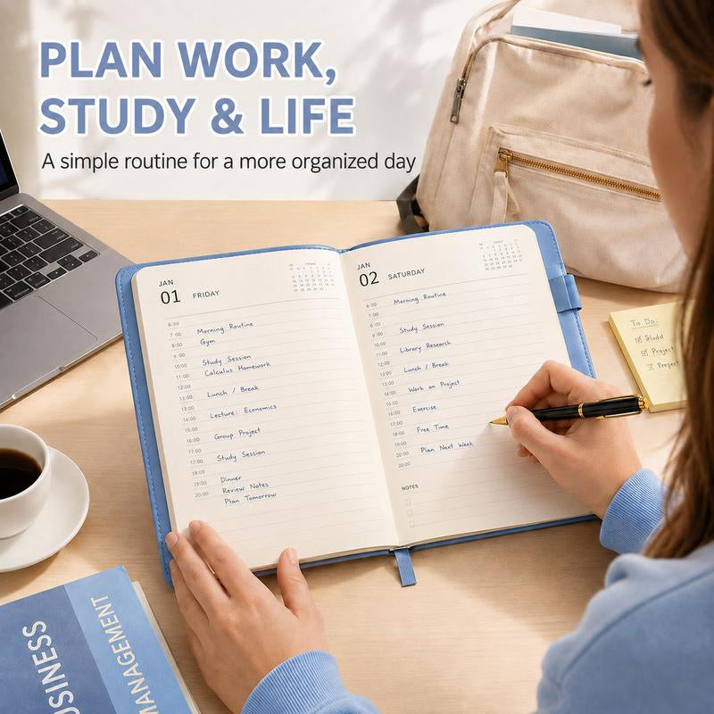📅 50% OFF NOW! 📓 2027 Planner – A5 Size, One Page Per Day with Dates – Perfect for Daily Notes and Future Reference ✨
