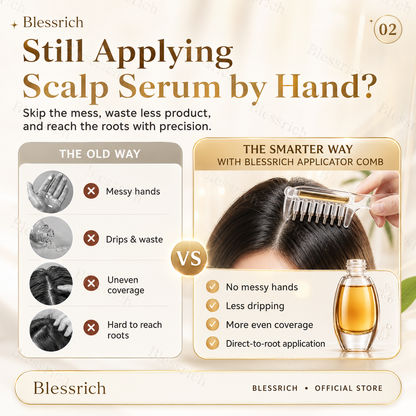 Scalp Serum Applicator Comb