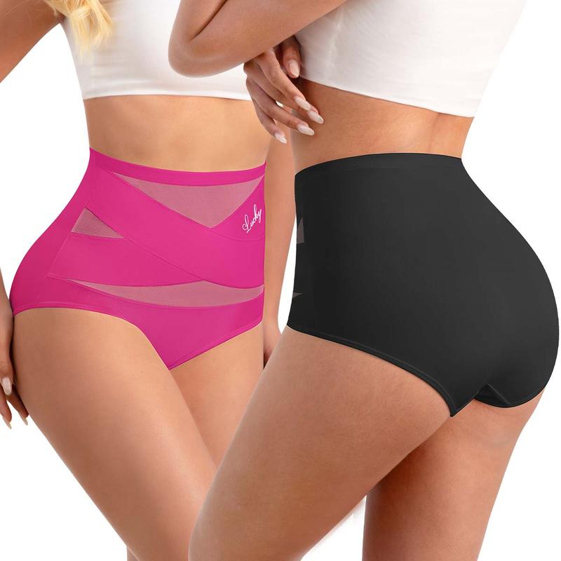 🎁Plus-Size High-Waist Cross Tummy Control Panties