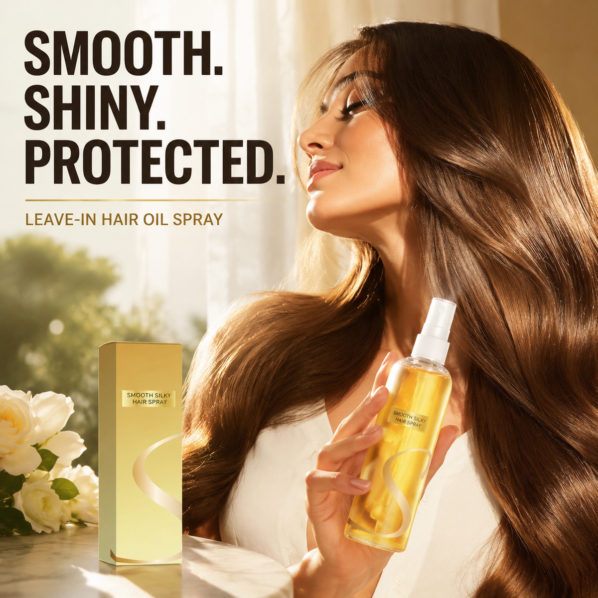 💖Leave-In Hair Oil Spray – Smoothing, Long-Lasting Shine