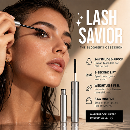 🌟LAST DAY SALE: ONLY ￡7.99!!🎁✨ Waterproof Curling & Lengthening Mascara ✨