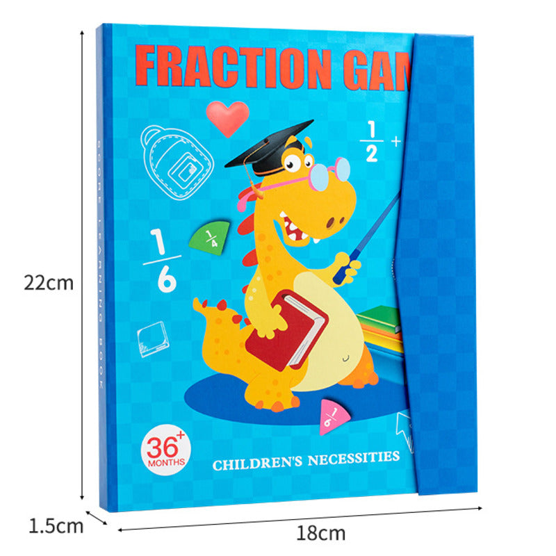 🔥LAST DAY SALE 49% OFF🏅Educational Magnetic Book Fraction Puzzle