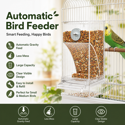 🎉Limited‑Time 50% OFF 🐦No Mess Automatic Bird Feeder