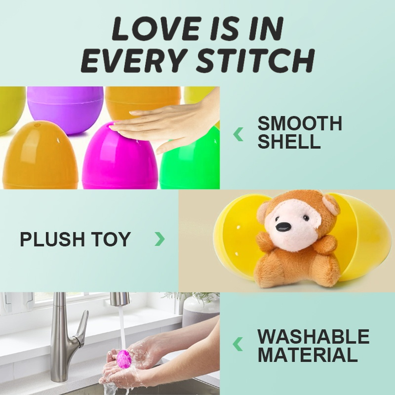 🎁Easter Hot Sale 50% OFF🎁Prefilled Easter Eggs with Stuffed Animals Toys