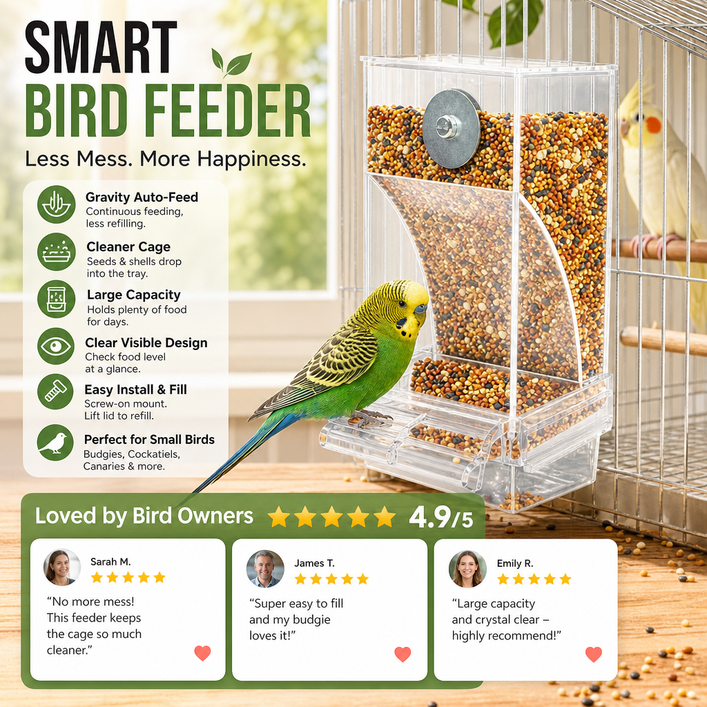 🎉Limited‑Time 50% OFF 🐦No Mess Automatic Bird Feeder