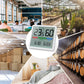 Indoor 3-in-1 Thermometer Hygrometer Clock