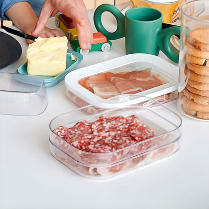 🧊 3‑Layer Fridge Crisper – Clear, reusable & stackable ✨