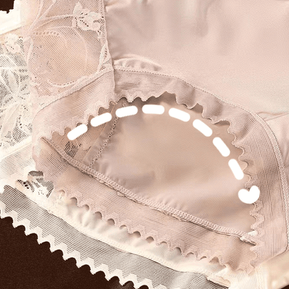 Women's Ice Silk Seamless Lace Bow Knot Panties