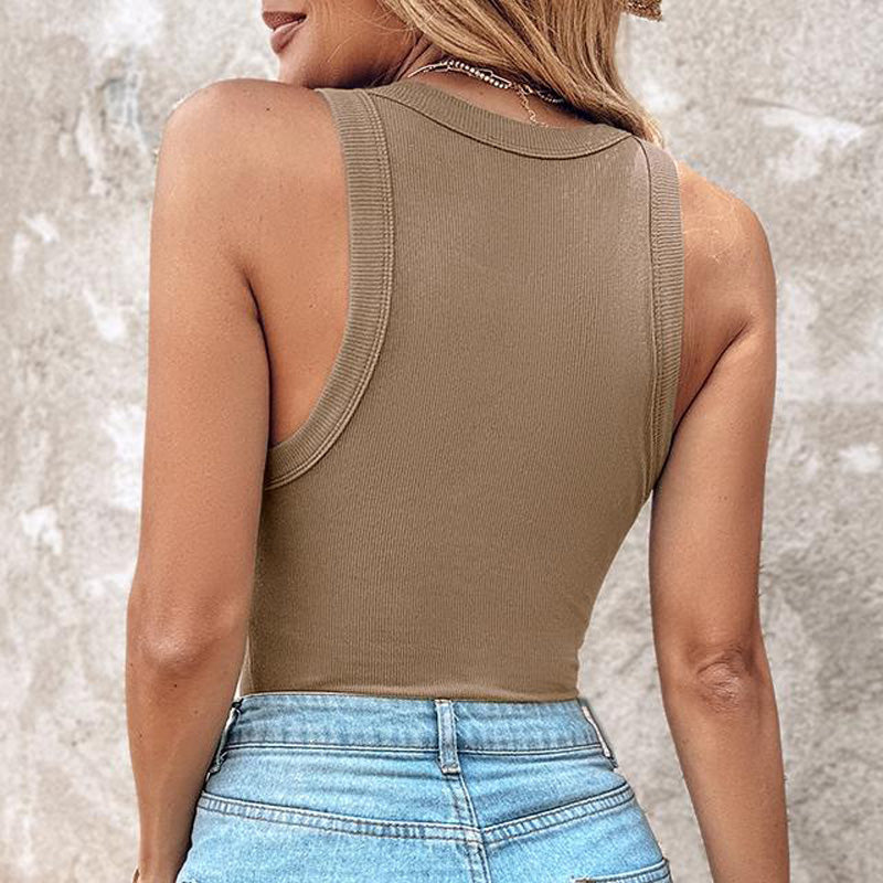 🔥Sale - 64% off✨Ribbed tank top for women with built-in bra