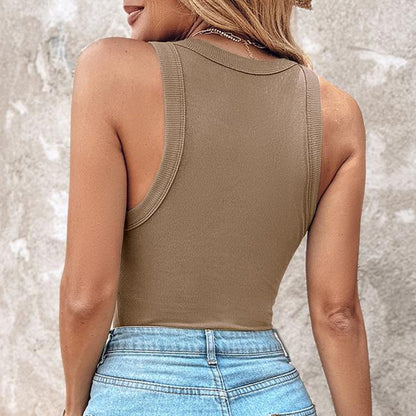 🔥Sale - 64% off✨Ribbed tank top for women with built-in bra