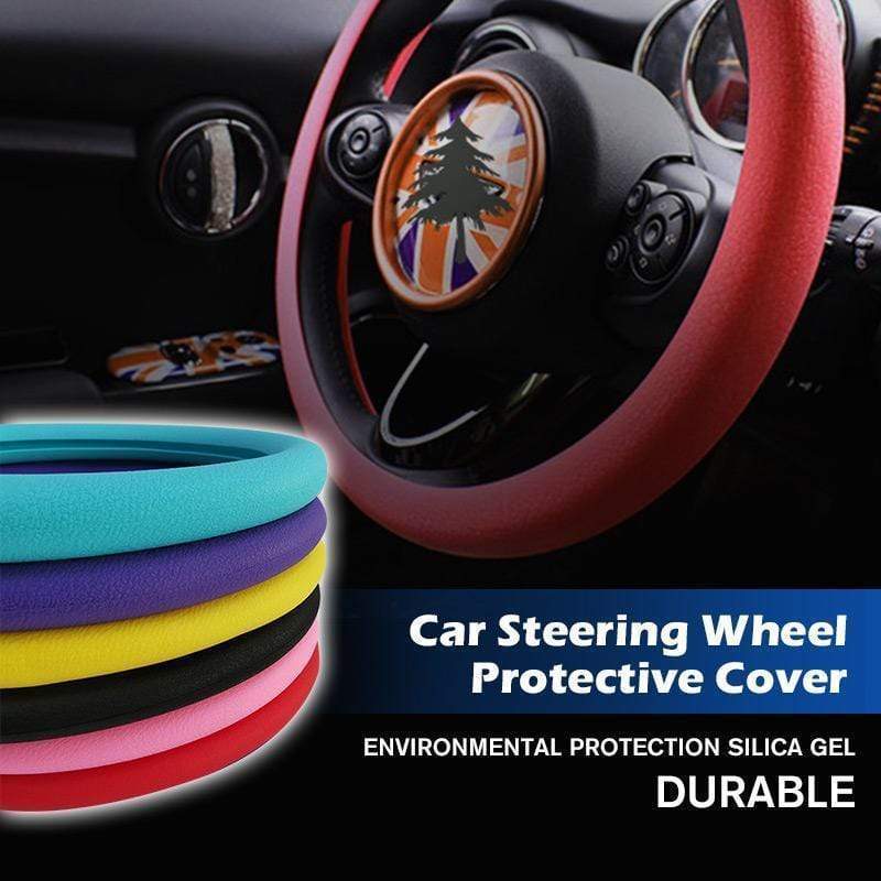 🎉 2026 Sale — Over 19,000 Sold! 🚗🖐️ Tired of sticky, worn steering wheels? This silicone cover adds a soft, textured grip, protects your wheel, and installs without tools — in seconds. 🏠