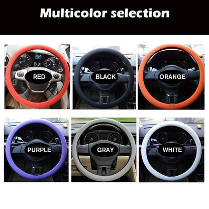 🎉 2026 Sale — Over 19,000 Sold! 🚗🖐️ Tired of sticky, worn steering wheels? This silicone cover adds a soft, textured grip, protects your wheel, and installs without tools — in seconds. 🏠