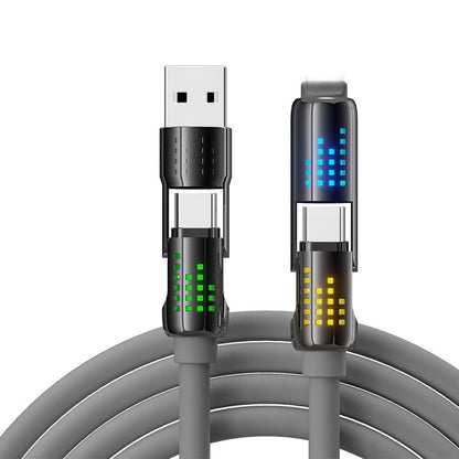 4-in-1 Fast Charging Data Cable with Breathing Light