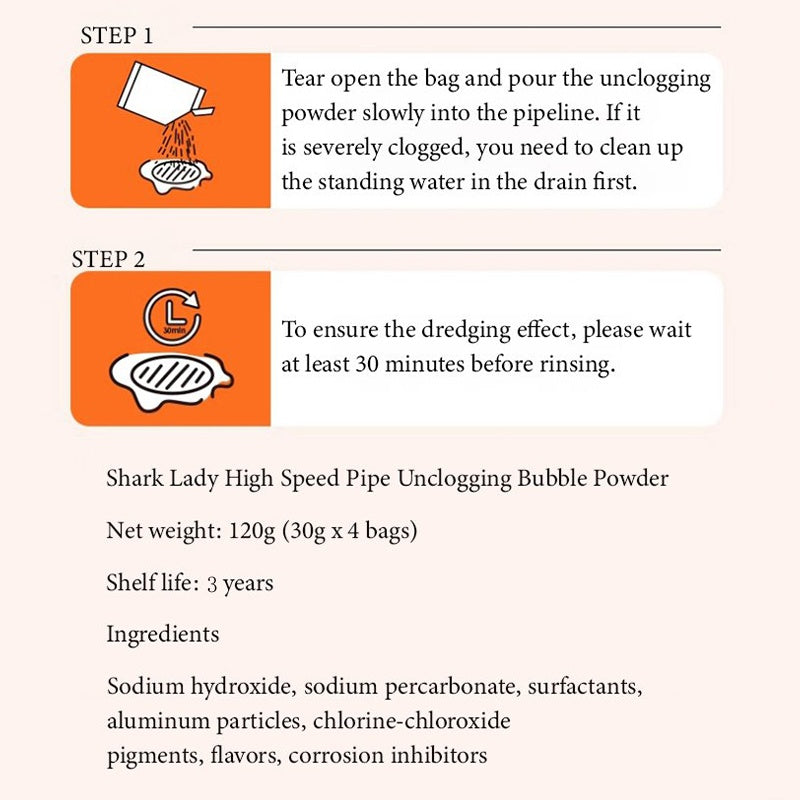 🌸Multi-Use Powerful Anti-Clog Drain Cleaner Powder