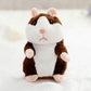 🎄LIMITED-TIME 50% OFF! ⏰Talking Hamster Plush – repeats whatever you say, auto head-shaking, hilarious fun for kids & adults