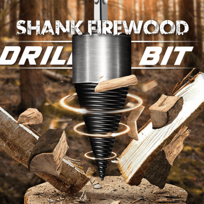 🪓 50% OFF NOW! 🔩 Electric Drill Wood Splitter – High Carbon Steel, Portable & Fast Splitting – Turns Your Drill into a Log Splitter