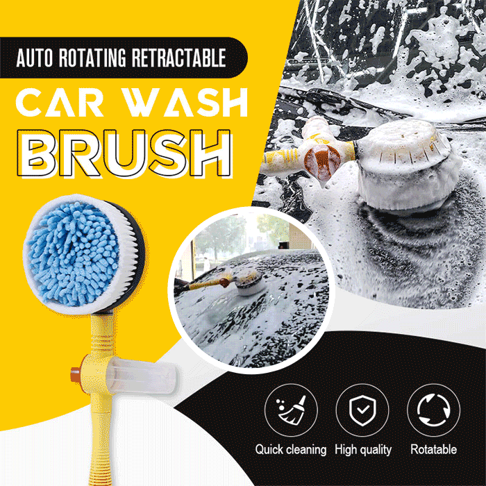 ✨ Auto-Rotating Retractable Car Wash Brush – Easy Vehicle Cleaning Tool