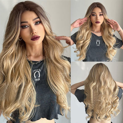 💘Valentine's Special: 50% Off!💇Gorgeous Fluffy Long Curly Wig – Natural, Comfortable & Adjustable!
