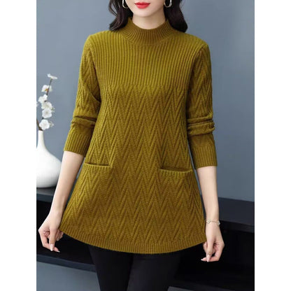 🎁Gift Choice🎁 - Women's Mid-Length Half Turtleneck Sweater