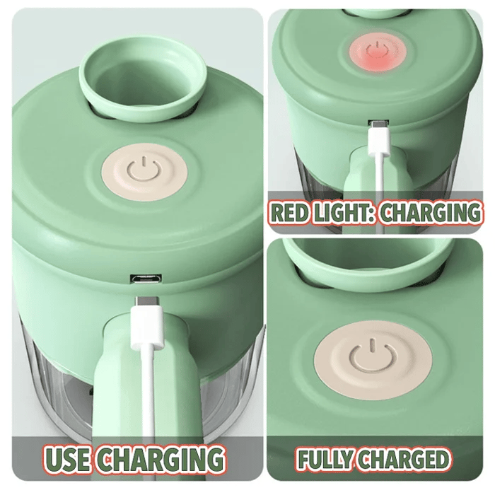 4-in-1 manual electric vegetable cutter setMultifunction cordless food processor