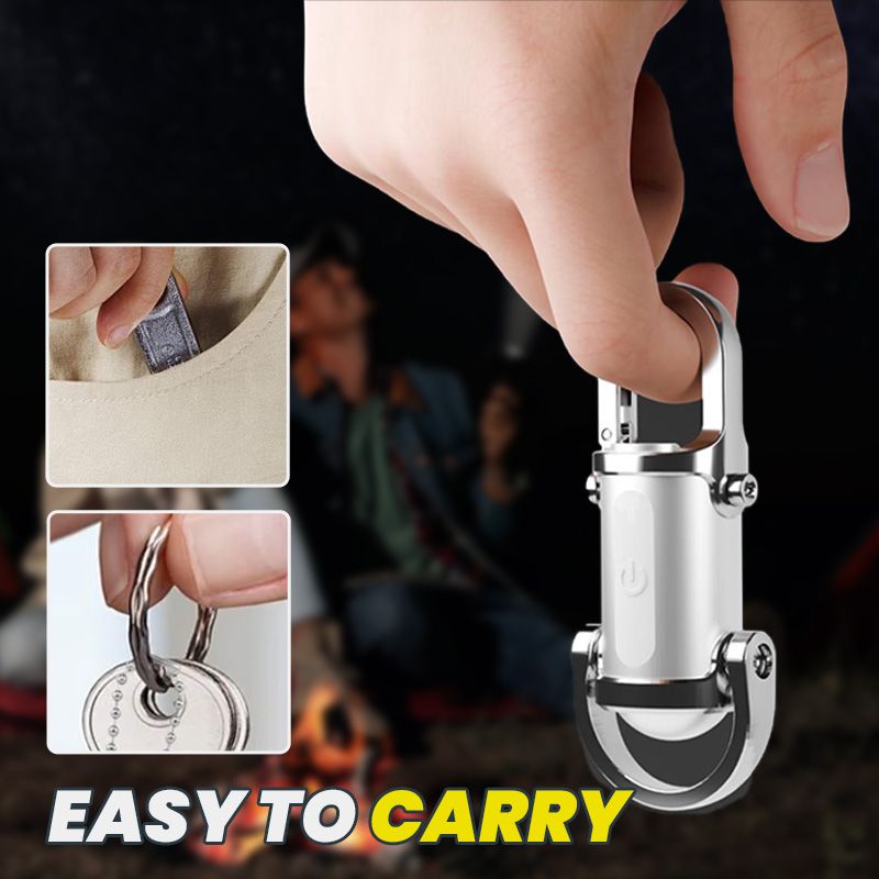 Mini lampe de poche porte-clés 1200 lm, étanche et ultra-lumineuse