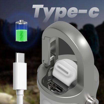Mini lampe de poche porte-clés 1200 lm, étanche et ultra-lumineuse