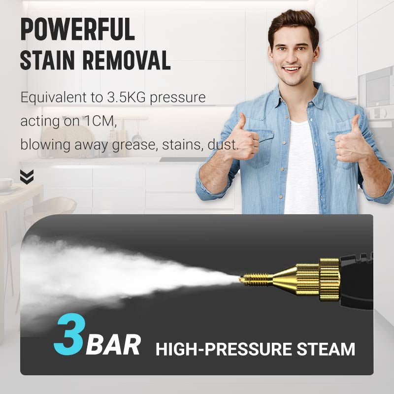 ⏰🔥LIMITED TIME 50% OFF!🔥50K+ SOLD!2500W Handheld Steam Cleaner – High‑temp pressurized steam, melts grease & grime. No scrubbing. 🧼✨