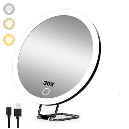 Rechargeable Lighted Makeup Mirror with Magnification