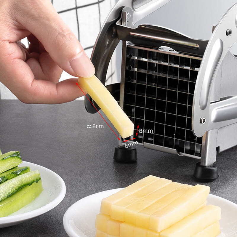 🎉 2026 Sale — Over 27,500 Sold! 🥔Stainless Steel Potato & Vegetable Slicer | Strong Suction Base, One-Hand Operation ✨