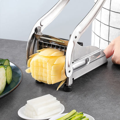 🎉 2026 Sale — Over 27,500 Sold! 🥔Stainless Steel Potato & Vegetable Slicer | Strong Suction Base, One-Hand Operation ✨