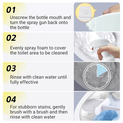 💥 Gospel ✨ for cleanliness addicts, the strongest toilet foam cleaner in the 21st century!! 🚨 Limited time one-day special 50% buy more and get more free! 💥