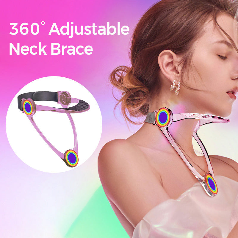 360° Adjustable Neck Brace, Neck Support Collar, Breathable, Lightweight