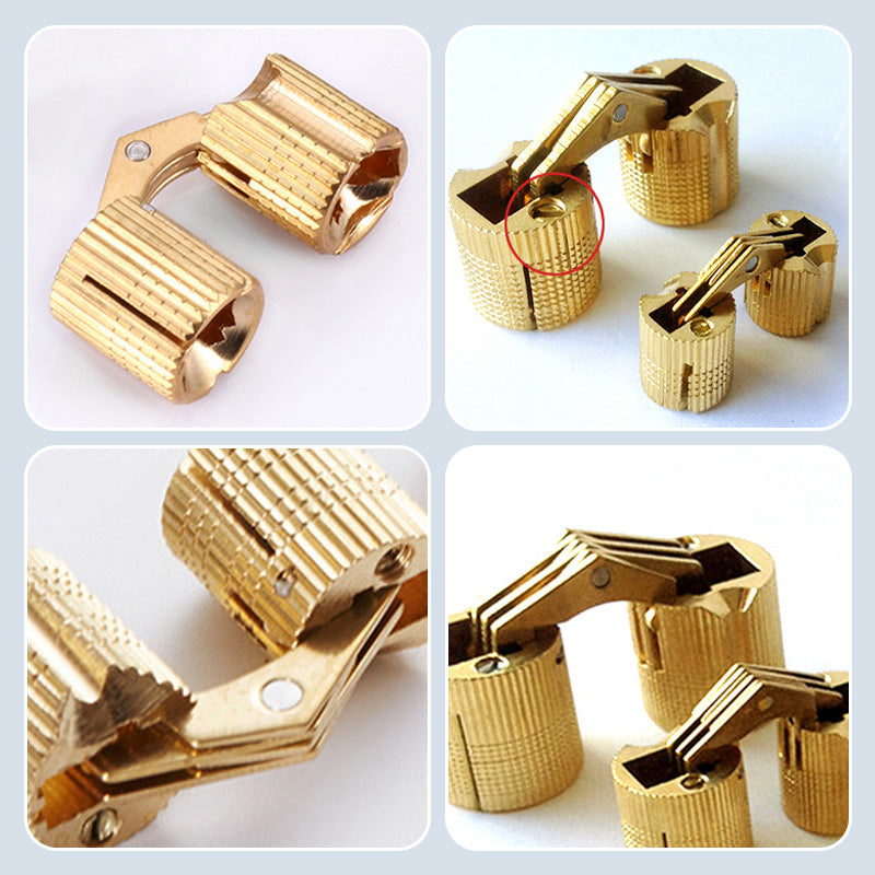 🪛🔗4PCS Concealed Brass Hinges🔥