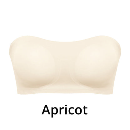 Strapless Wireless Bra with Crossover Side Closure