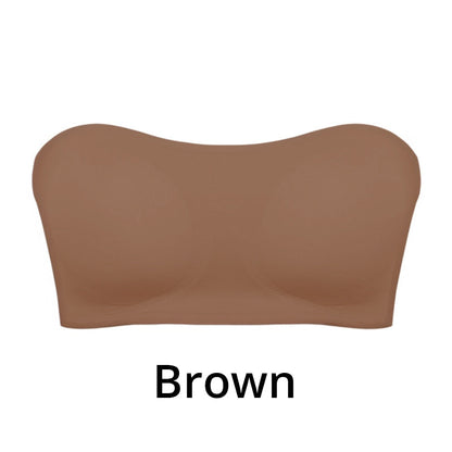 Strapless Wireless Bra with Crossover Side Closure