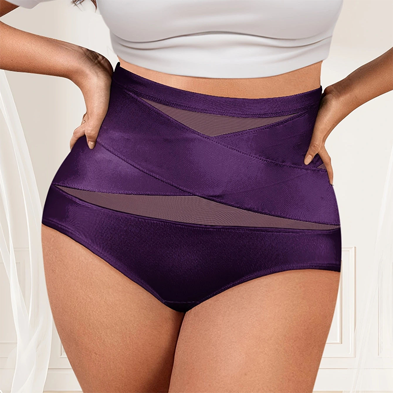 🌸 Last day – Buy 1, get 2 packs ✨ Plus-size high-waisted tummy-shaping crisscross briefs