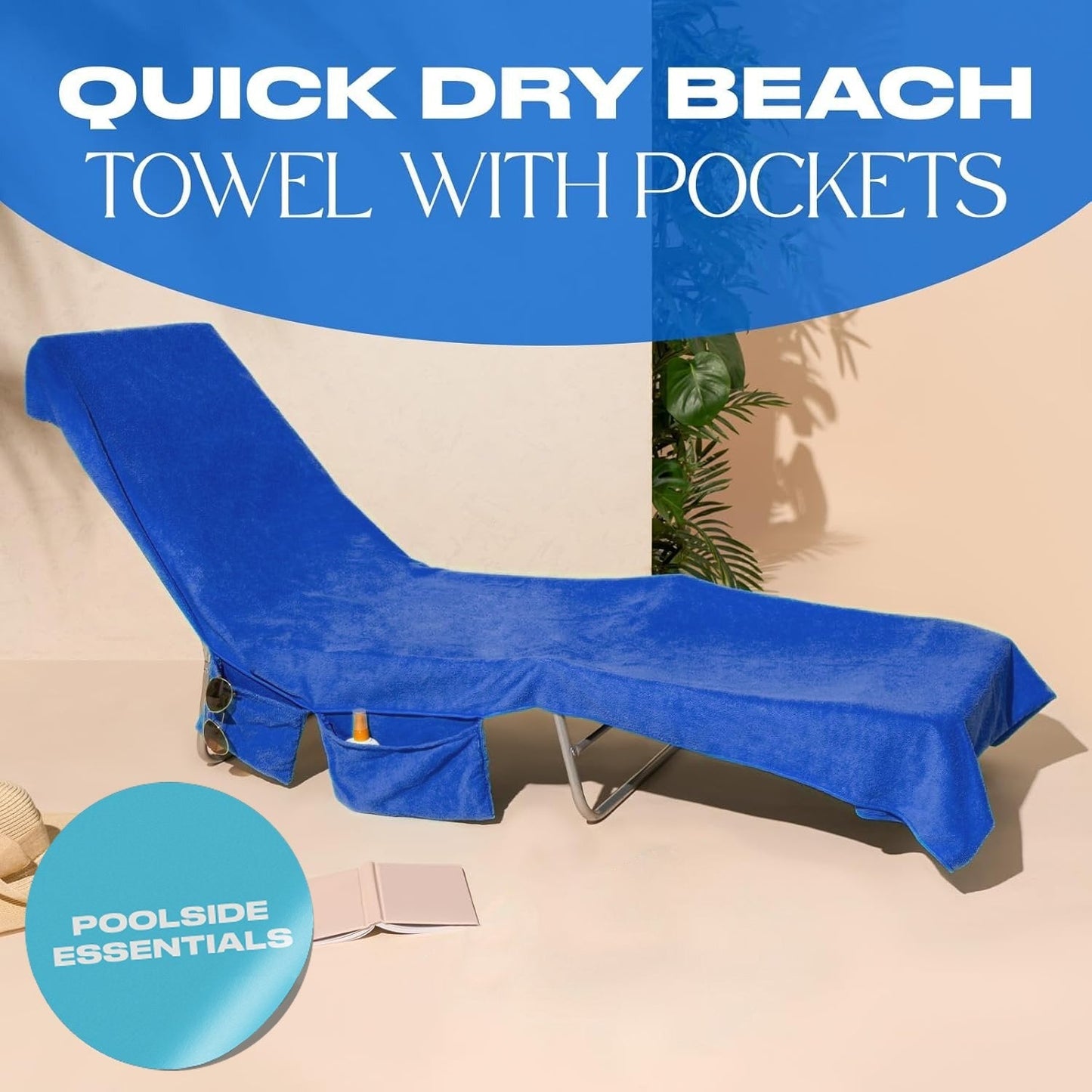 🏖️2026 New Arrivals: 50% OFF for a Limited Time!🌞Sun Lounger Towel in Bag with Pockets Storage🌊