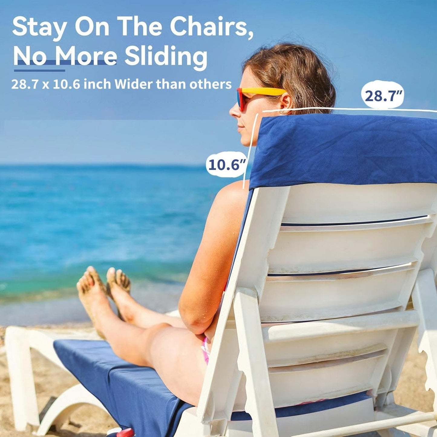 🏖️2026 New Arrivals: 50% OFF for a Limited Time!🌞Sun Lounger Towel in Bag with Pockets Storage🌊