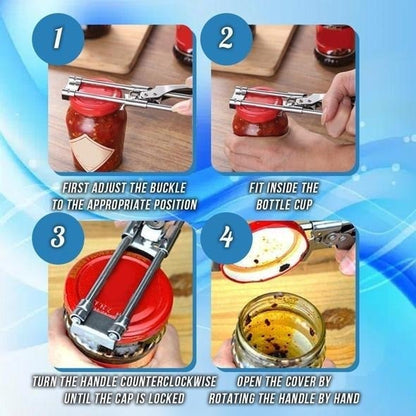 🔥Last Day-Buy 1 Get 1 Free!🎁Adjustable Multifunctional Stainless Steel Can Opener