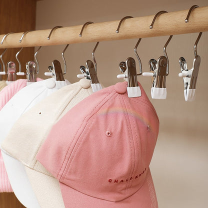 💥2025 Hot Sale- 49% OFF💥Anti-rust Clip Space-saving Clothespin Hat Pants Storage Hanging Travel Hook