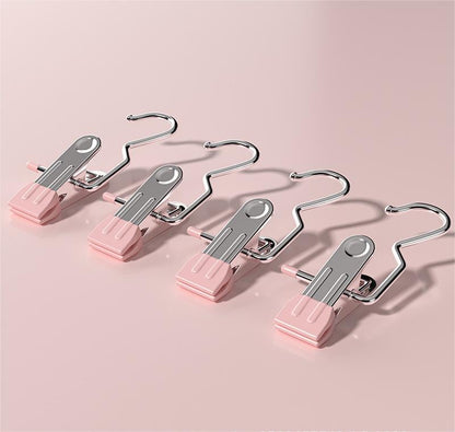💥2025 Hot Sale- 49% OFF💥Anti-rust Clip Space-saving Clothespin Hat Pants Storage Hanging Travel Hook