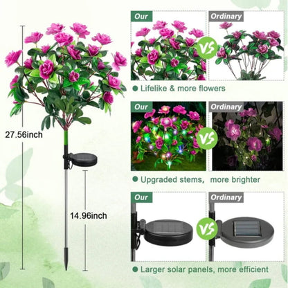 ⏳Limited-time 50% off⏰Simulation Azalea Flower Ground Stake Solar Light💐💡