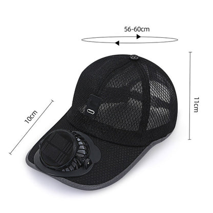 🏆LAST DAY SALE 60% OFF⚡50K+ SOLD🌞🍃Breathable Baseball Cap with Solar Fan
